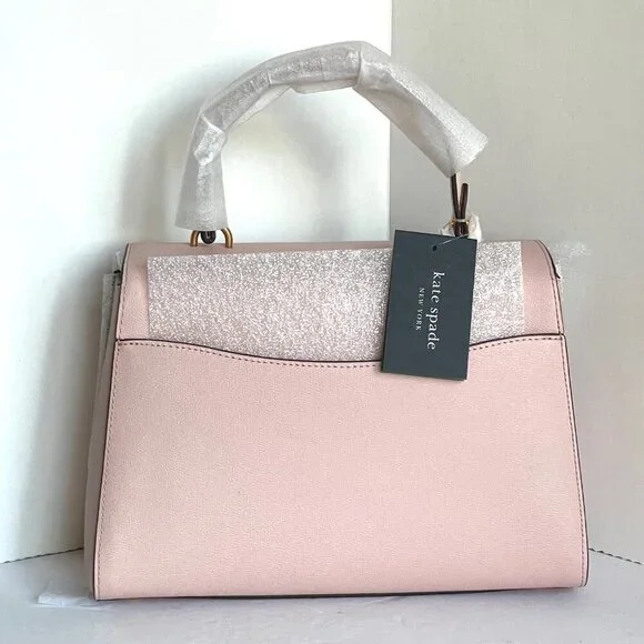 Kate Spade Katy Medium Top-Handle Crossbody Bag Antique Pink Leather Shoulder - Picture 2 of 11